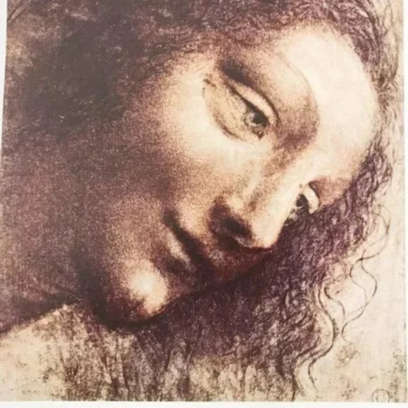 5/$25 8X10 Print of Leonardo da Vinci, Study for Head of the Virgin - Picture 2 of 2